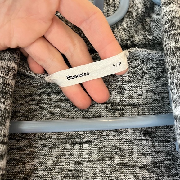 Bluenotes Gray Marled Open Front Lightweight Cardigan Sweater Women’s Small - Picture 2 of 7